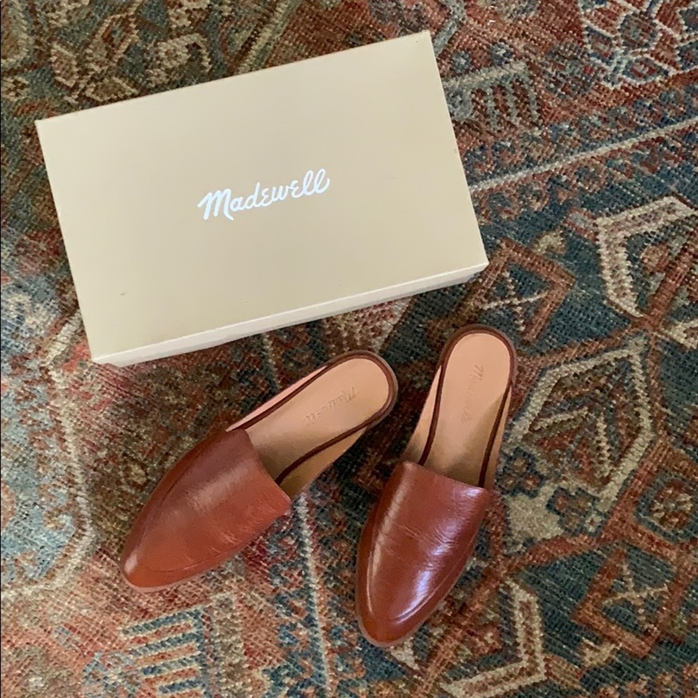MADEWELL LEATHER LOAFER MULE